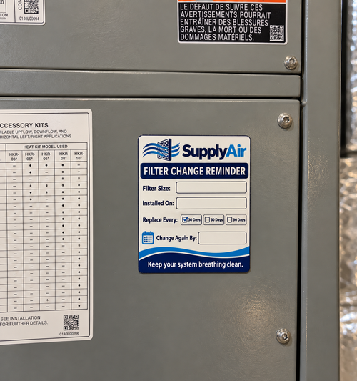 SupplyAir Reusable Filter Change Reminder Magnet